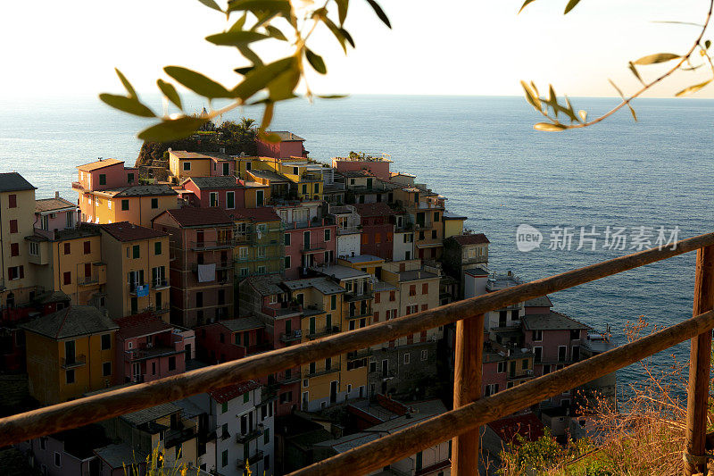 意大利manarola cinque的景观